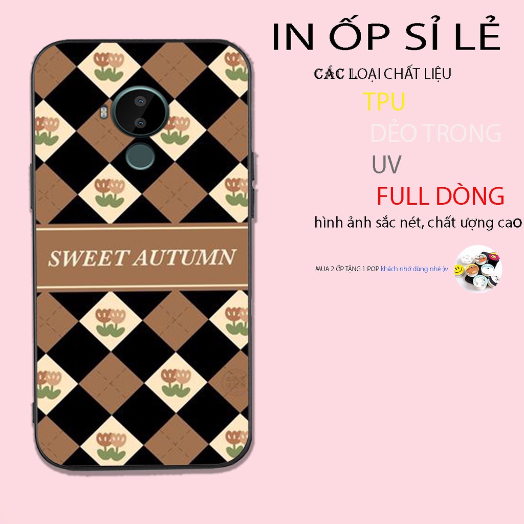 Ốp lưng điện thoại nokia c10 / c20 / c30 in hình caro hot mùa đông năm nay