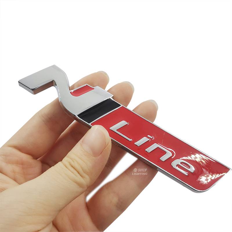 Nhãn dán họa tiết Nline N Line bằng chất liệu kim loại dùng để trang trí xe Hyundai