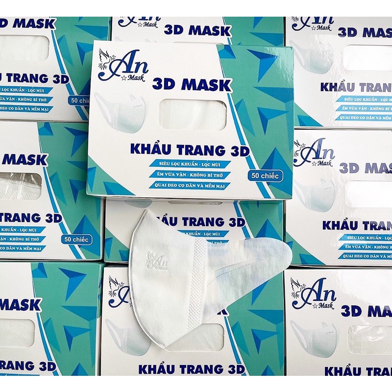 Khẩu trang 3D An mask (Hộp 50 cái)