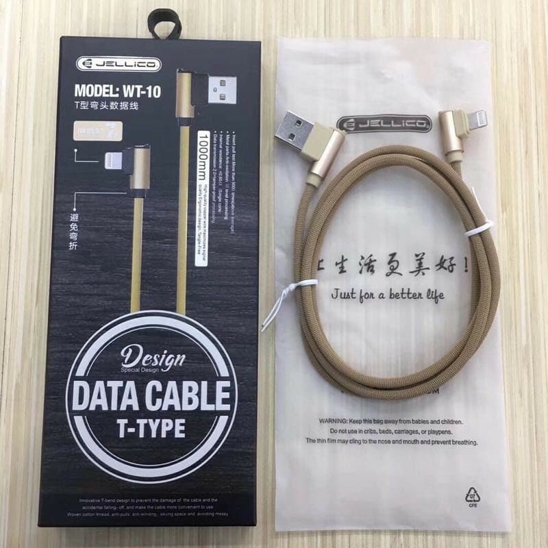 Cáp sạc iphone 7 Jellico WT-10