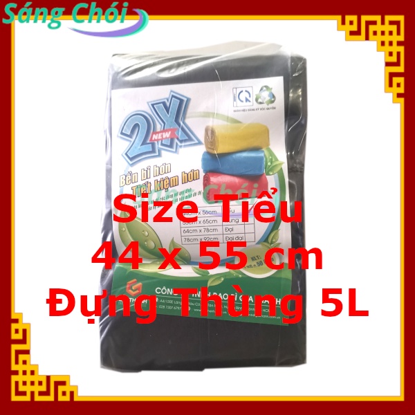 1kg Túi Đựng Rác Cuộn PP Đen &amp; Màu Cao Cấp - Tiểu, Trung, Đại, Cực Đại Đựng Thùng 5L-20L - Gia Thành - Sáng Chói