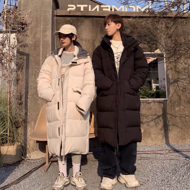 Áo khoác phao dáng dài nam nữ siêu ấm