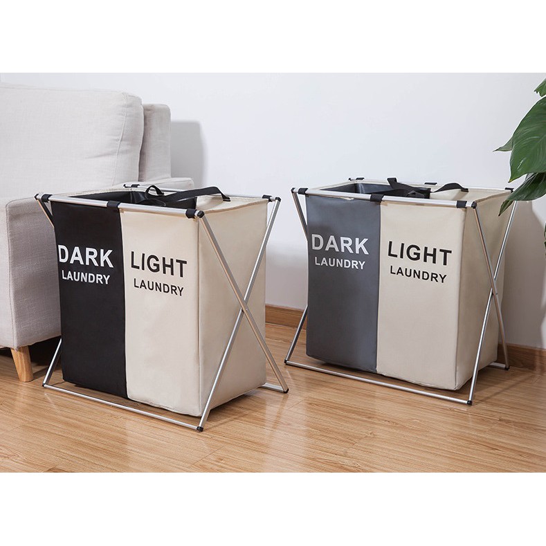 Giỏ đựng đồ giặt nhiều ngăn bằng vải chống thấm COZY HomeDecor | BigBuy360 - bigbuy360.vn
