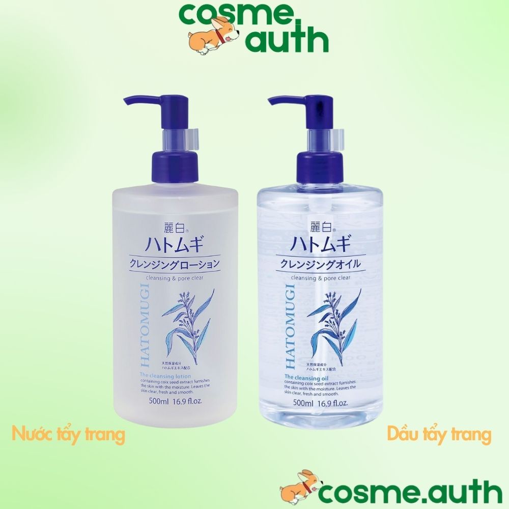 Tẩy Trang Cấp Ẩm Da Cleansing &amp; Pore Clear Hatomugi the Cleasing 500ml