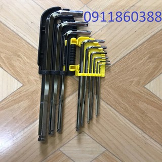 bộ 9 lục lăng đầu bi tròn