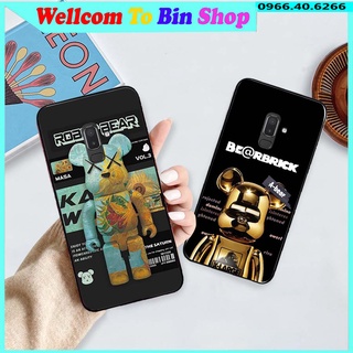 Ốp lưng Samsung Galaxy A6 / A6 Plus in hình gấu bear siêu ngầu, in hình chất lượng