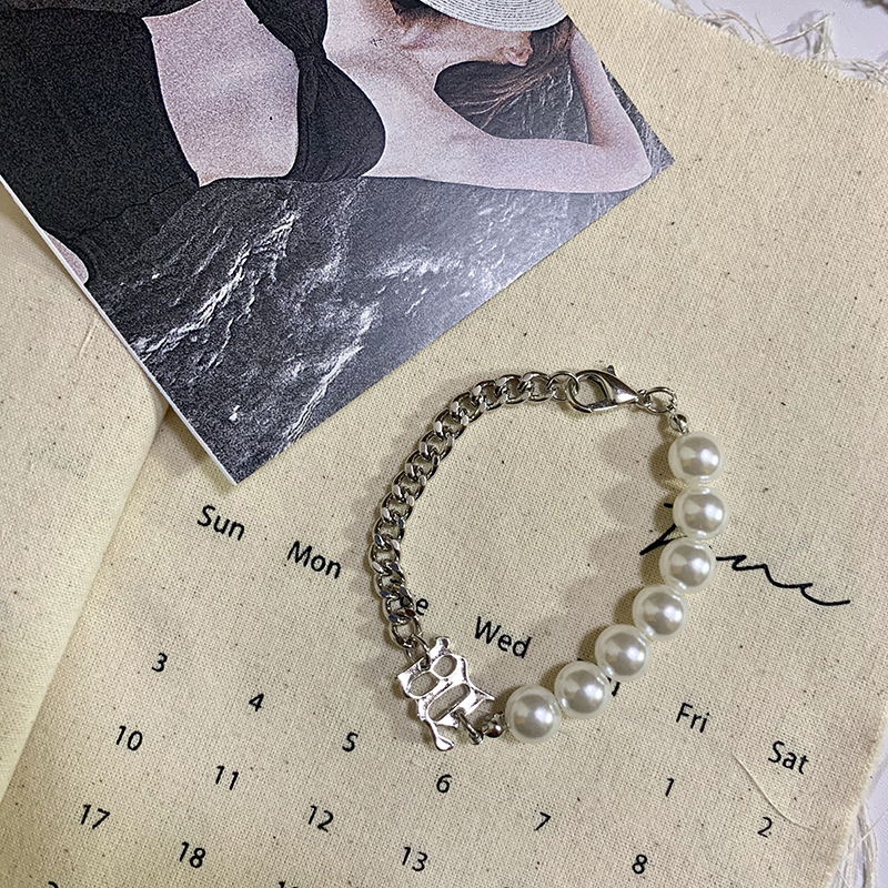 Vòng cổ đính hạt ngọc trai thời trang thanh lịch cho nữ