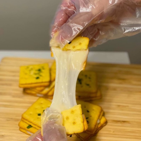 Bánh Quy Hành Kẹp Kẹo Phô Mai/Sữa/Trứng Muối Đài Loan Giòn Thơm Béo Ngậy Bánh Homemade 500gr