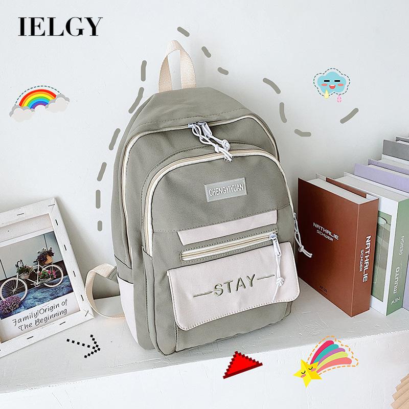 Ba lô IELGY đeo vai cỡ lớn kiểu Hàn Quốc dễ thương cho nữ