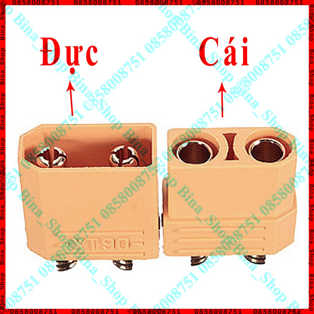 Jack XT90 80A-100A đầu nối XT90 đực/cái
