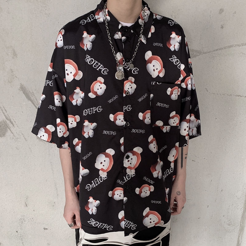 Áo Thun In Hình Chú Khỉ Hoạt Hình Phong Cách Hip Hop Harajuku 192143 | BigBuy360 - bigbuy360.vn