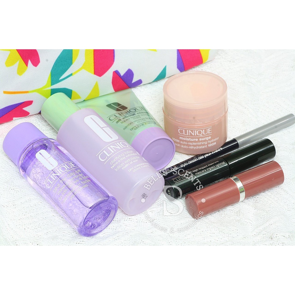 Bộ dưỡng da size mini Clinique kèm túi hãng
