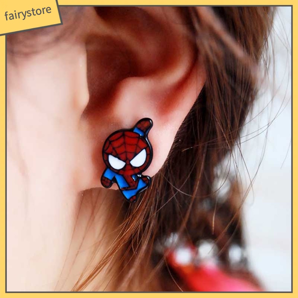 Khuyên Tai Nữ Hình Spider Man , Deadpool , Captain America Ngộ Nghĩnh