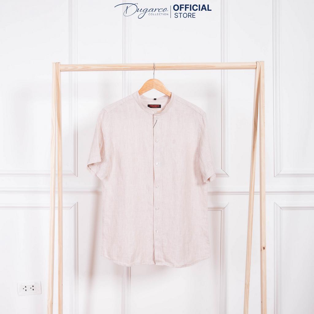 Áo sơ mi DUGARCO nam tay ngắn dáng Regular, chất liệu cotton cao cấp 208SMS21083