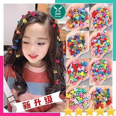 Set 10 Kẹp Càng Cua Mi Ni nhiều Màu Cho bé