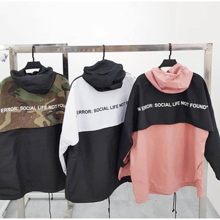 Áo khoác 404 ERROR HỒNG ĐEN VÀNG UNISEX