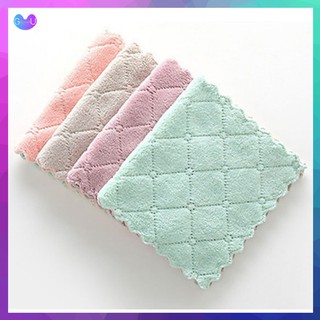 Set 10 Khăn Lau 2 Mặt Đa Năng Siêu Mềm, Siêu Thấm Hút Sợi Vải, Nhỏ gọn - Khăn Lau Bếp Đa Năng, Tiện dụng