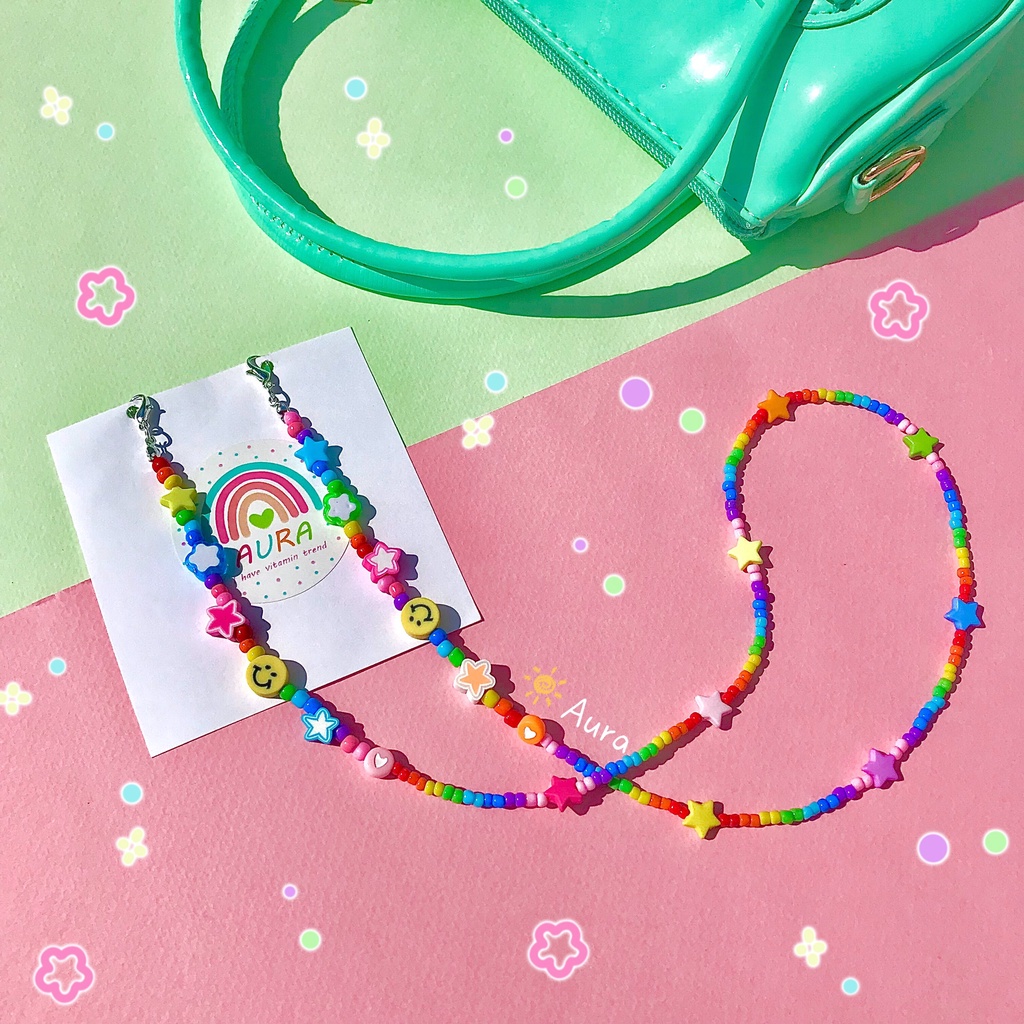 Dây đeo khẩu trang Ngôi sao đủ màu Handmade Aura