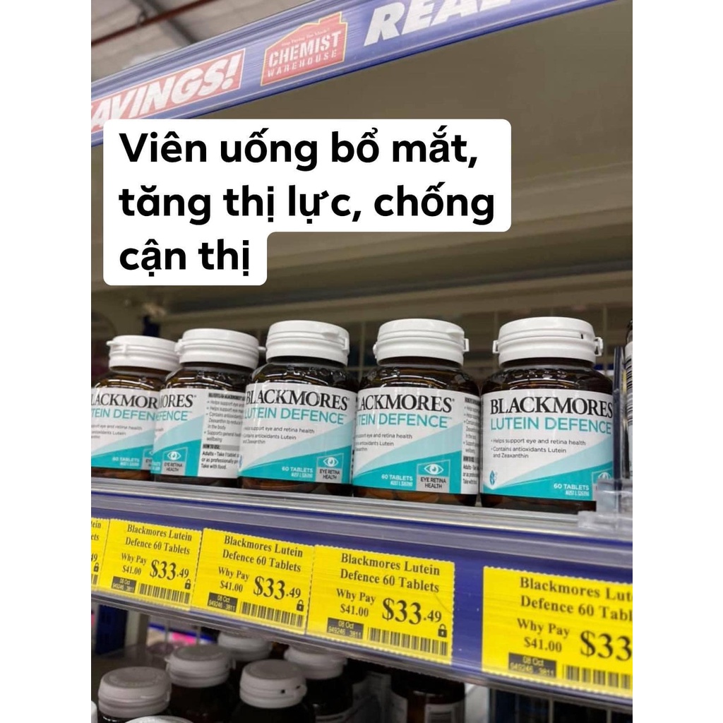 Bổ mắt Blackmores Lutein Defence 60V | BigBuy360 - bigbuy360.vn