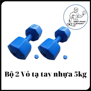 Bộ 2 vỏ tạ tay nhựa vn 5kg