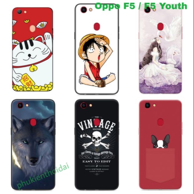 Oppo F5 / F5 Youth ốp lưng dẻo TPU in 3D cao cấp để