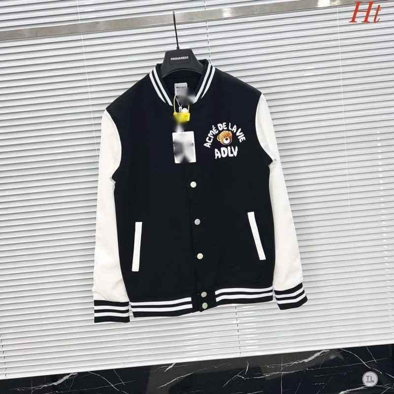 Áo khoác bomber phối gấu vàng HT12