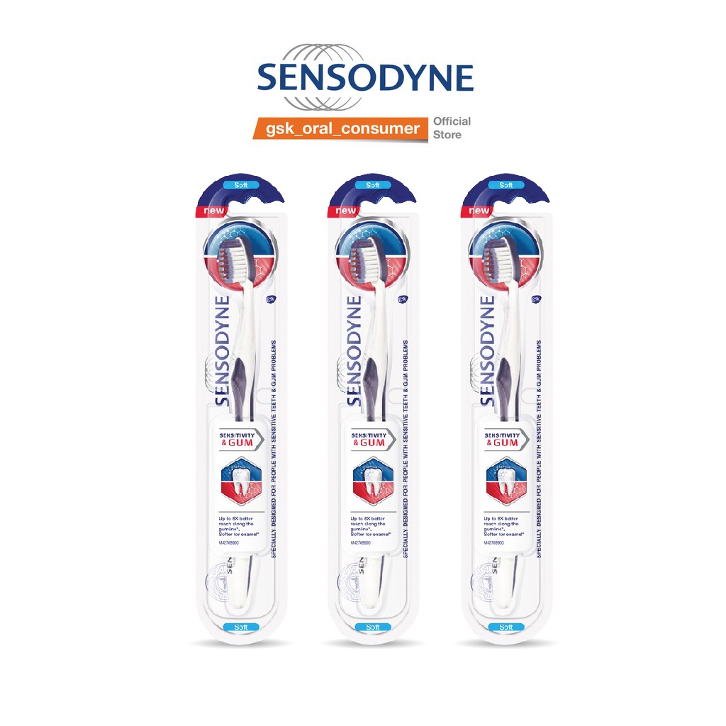 Bộ 3 Bàn chải đánh răng Sensodyne Sensitivity &amp; Gum