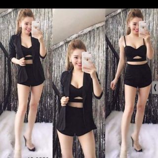 Sét vest quần short 3 món