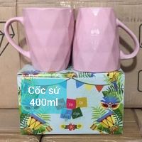 2 chiếc CỐC SỨ MẦU( bát tràng)