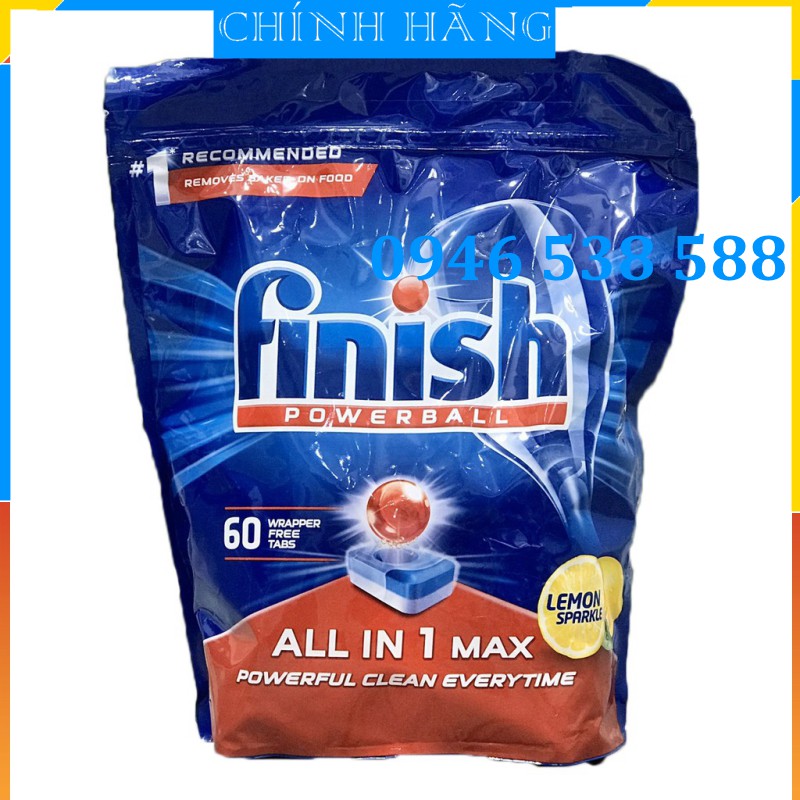 Viên rửa bát All in 1 max 100 viên Finish, 110 viên rửa bát Finish 10 trong 1 cho máy rửa không cần thêm muối rửa bát