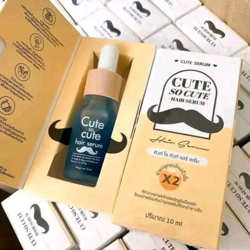 💜Cute so Cute hair 👨serum mọc râu lông may, lông ria , lông  mép ✅.