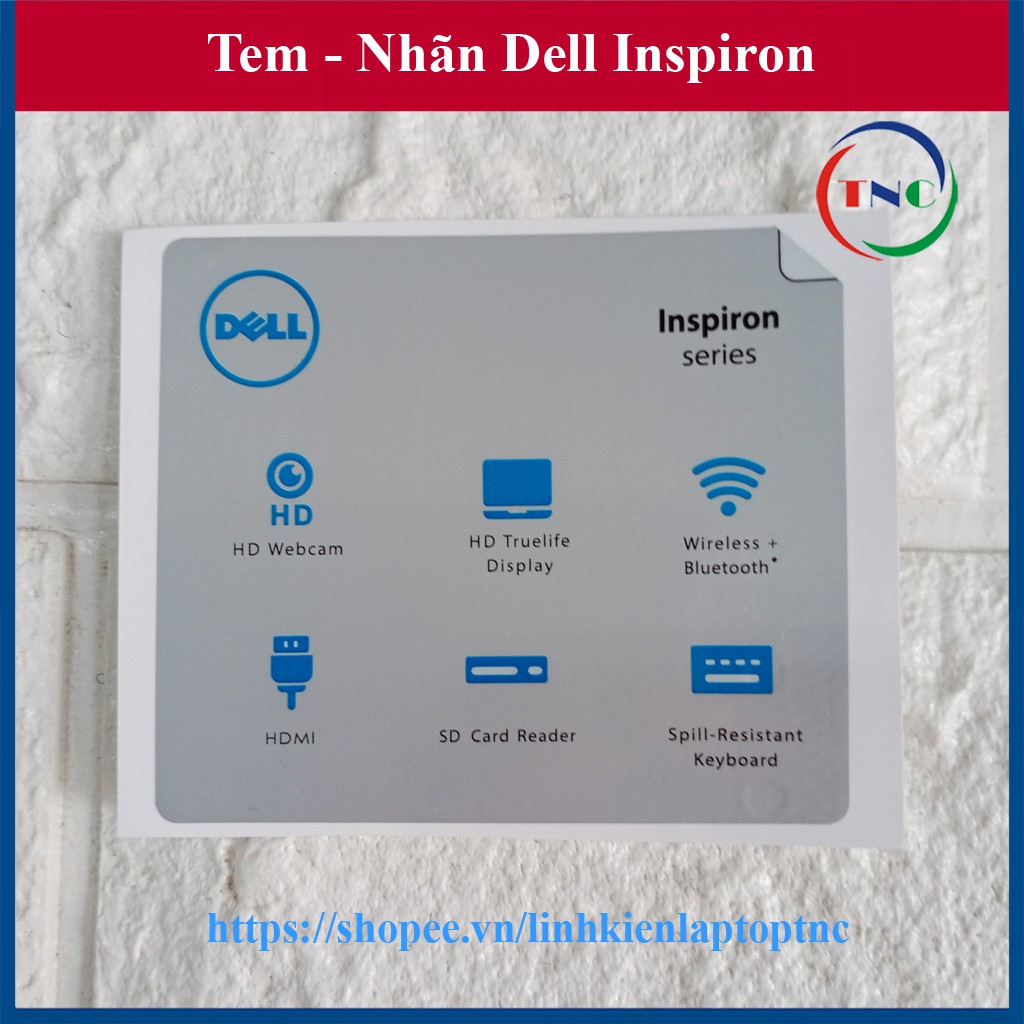 Nhãn Dán Dell Inspiron - Trang Trí Laptop Dell Inspiron