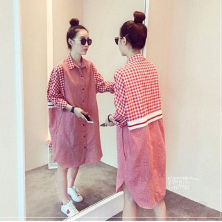 [ORDER] Váy sơ-mi dáng dài form rộng thoải mái