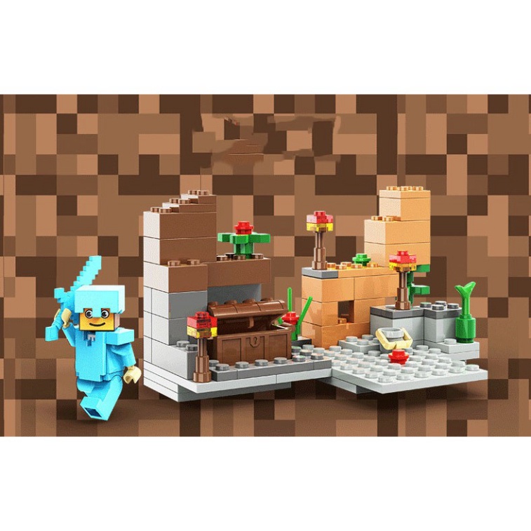 HÀNG CHUẨN [XẢ KHO] Lego Minecraft Thác Nước Huyền Bí💖 Lego Minecraft My World  thuộc chuỗi Lego Giá rẻ [QUÀ TẶNG SIÊU 