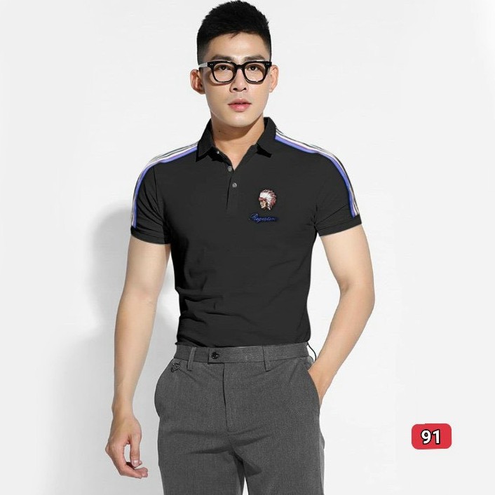 Áo thun nam cao cấp murad_fashion, áo phông màu đen thêu logo thêu chữ đẹp 2021 atn91 | BigBuy360 - bigbuy360.vn