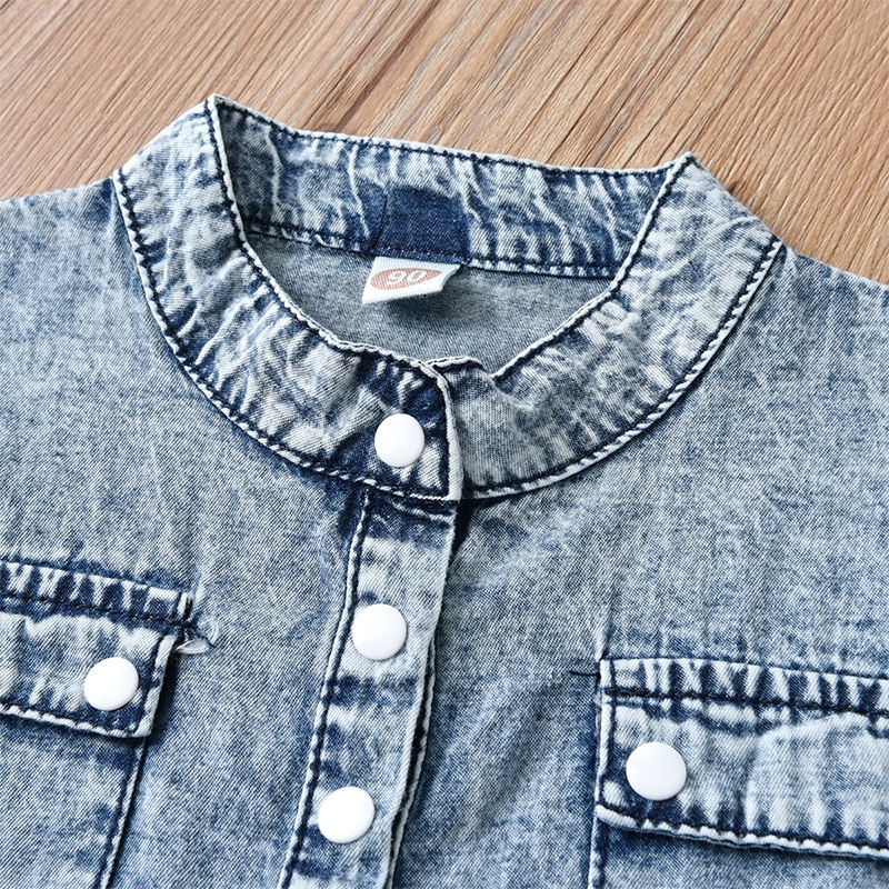 Quần Yếm Jean Xinh Xắn Đáng Yêu Cho Bé Gái akku