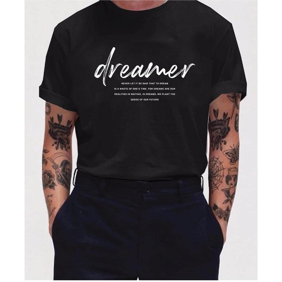 Áo phông DREAMER [FREESHIP] Áo phông cotton chất đẹp mát, áo unisex, áo phông trắng đen các kiểu