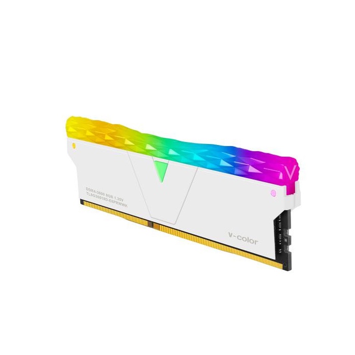 [Mã BMBAU300 giảm 10% đơn 499K] Ram V-Color DDR4 16GB 3200MHz Prism Pro RGB - Màu Trắng