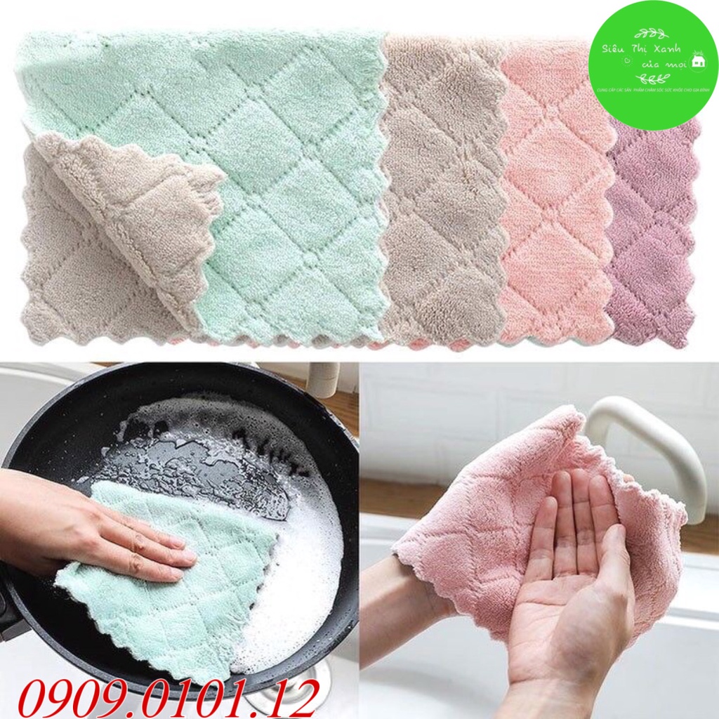 Khăn lau tay nhà bếp siêu thấm hút, khăn lau tay đa năng mềm mại, miếng vệ sinh nhà bếp