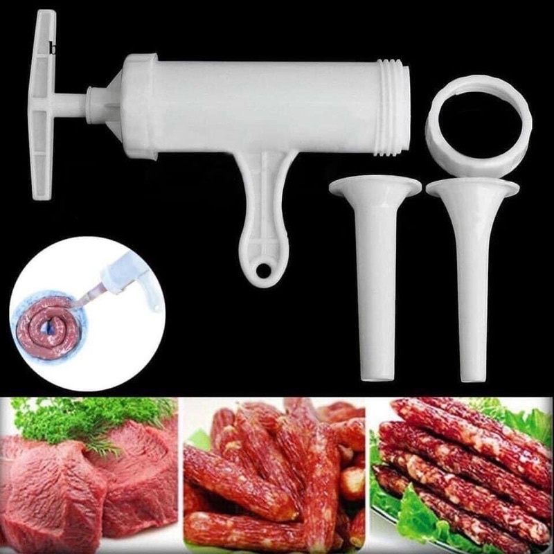 Dụng cụ nhồi xúc xích bằng tay, máy nhồi xuc xích giá rẻ, làm xúc xich tại nhà