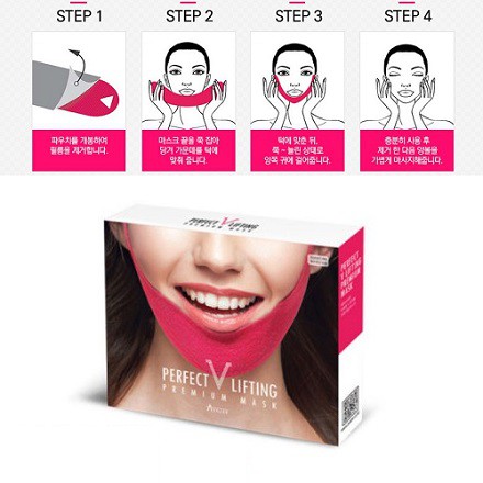 Mặt Nạ Mask V line Hồng vline Nguyên Hộp