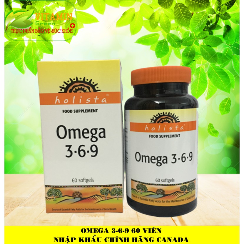 OMEGA 369 ỔN ĐỊNH MỠ MÁU, ĐIỀU HÒA HUYẾT ÁP, TIM MẠCH (60 viên) | NHẬP KHẨU CHÍNH HÃNG CANADA