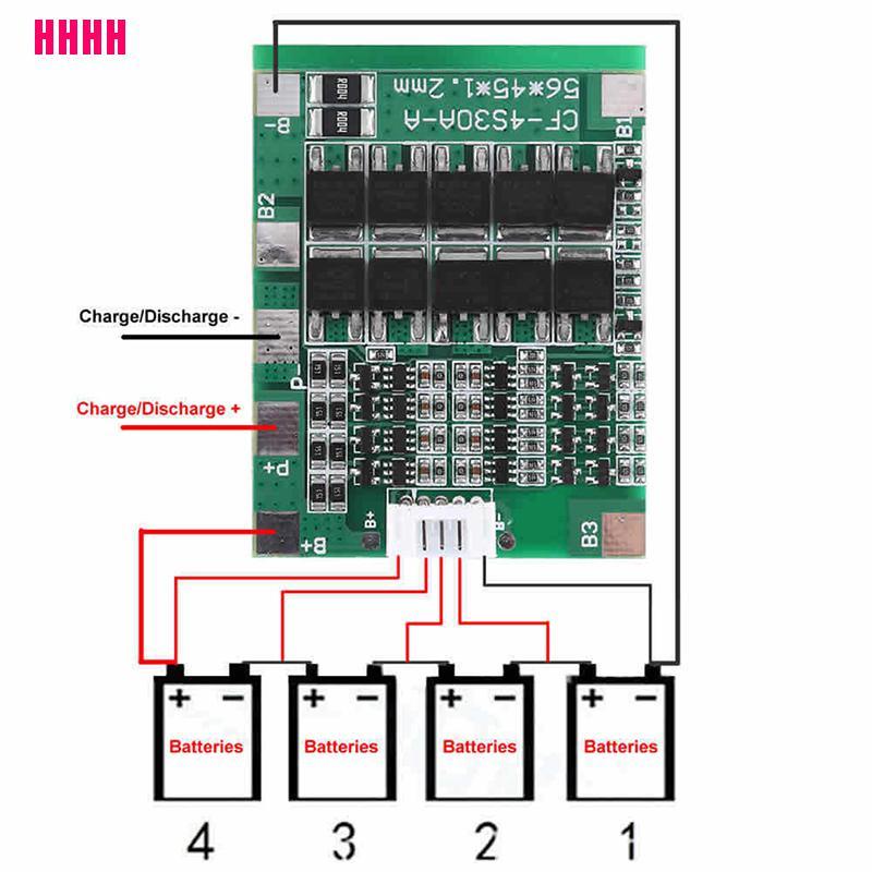 Cân Bằng Pin Li-Ion 4s 14.8v 30a Bms Pcb 18650