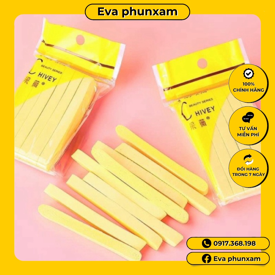 Bọt biển - Bông nở rửa mặt Chivey  12 miếng / Miếng mút rửa mặt bọt biển dạng nén gói 12  miếng loại 1