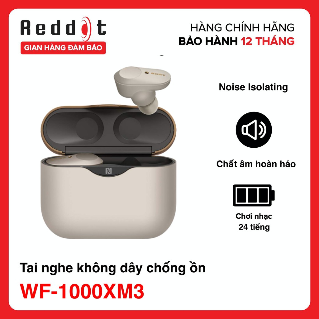 Tai Nghe True Wireless Sony WF-1000XM3 Chống Ồn Chủ Động - Hàng chính hãng