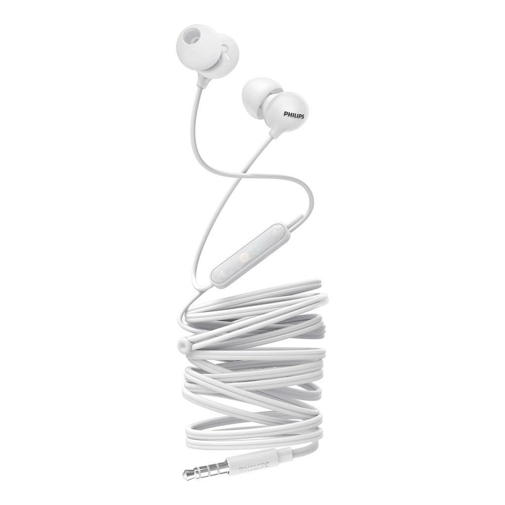 [Mã 267ELSALE hoàn 7% xu đơn 300K] Earphone Philips SHE2405WT/00 - White, with Mic