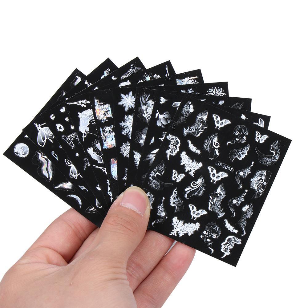 XIANTIN Miếng DáN Trang Trí MóNg HìNh Bông TuyếT 3D