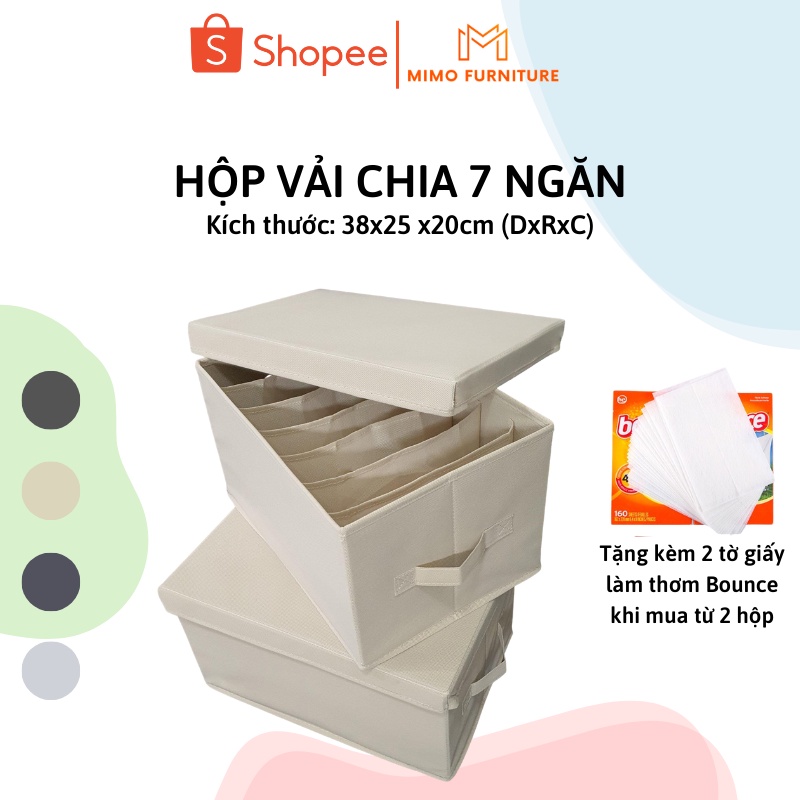 Hộp Đựng Quần Áo Chia Ngăn, Khay Để Áo Len, Quần Jean Giữ Form Dáng, Hộp Vải Gấp Gọn Đa Năng Tiện Ích