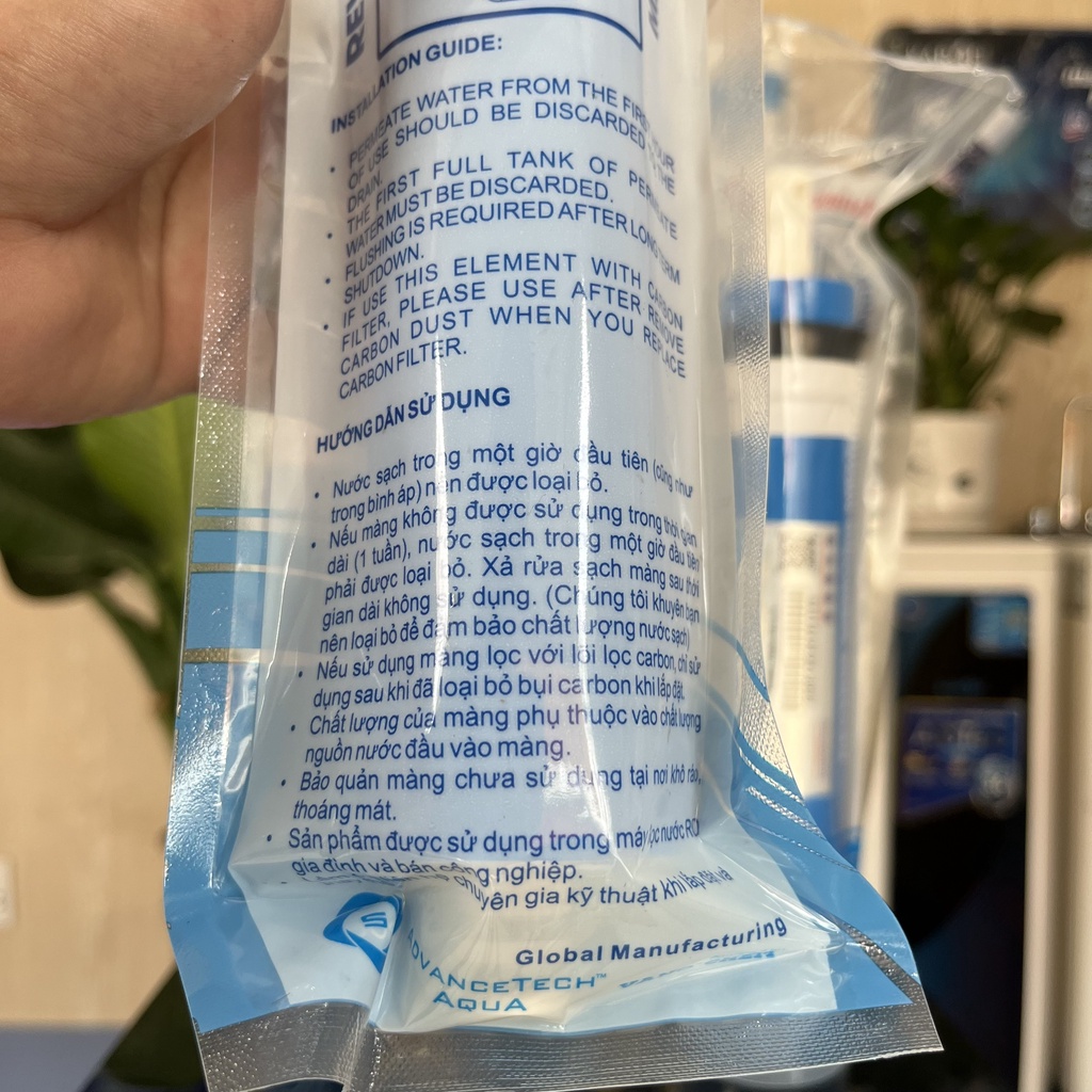 Màng (Lõi) Lọc RO AQUA 50GPD 75GPD 100GPD Dùng Cho Tất Cả Các Máy Lọc Nước RO KAROFI KANGAROO SUNHOUSE MUTOSI KORIHOME