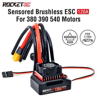 Bộ điều tốc không chổi than 120a esc 380 390 540 w / bec 6v / 4a cho xe điều khiển từ xa 1 / 10